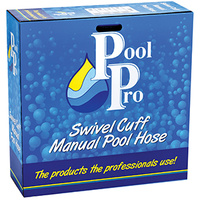 Pool Pro Swivel Cuff Hose 38mm - Commercial Grade 15m Blue Box